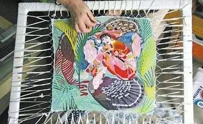 常州亂針繡的(de)傳承