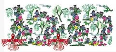 百子(zǐ)圖電腦繡花花樣圖案